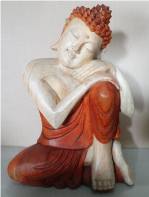 Ručno Izrezbarena Buddha Statua - Razmišljanje 30cm