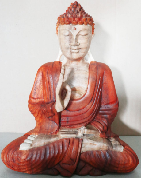 Ručno Izrezbarena Buddha Statua - Učenje Transmisije 30cm