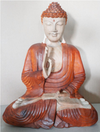 Ručno Izrezbarena Buddha Statua - Učenje Transmisije 40cm
