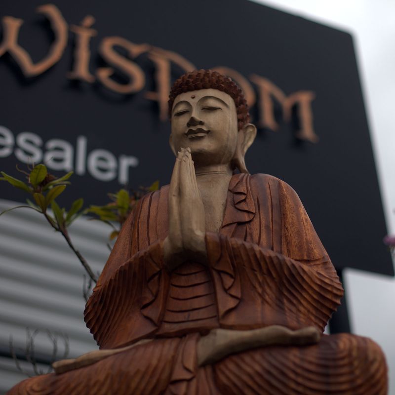 Ručno Izrezbarena Buddha Statua - Molitva 80cm