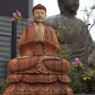 Ručno Izrezbarena Buddha Statua - Molitva 80cm