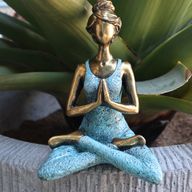 Figure Yoga Dame - Brončana i Tirkizna 24cm