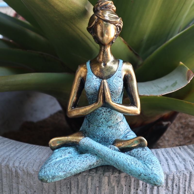 Figure Yoga Dame - Brončana i Tirkizna 24cm