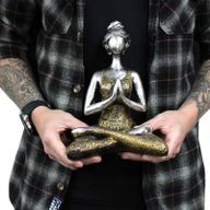 Figure Yoga Dame - Srebrna i Zlatna 24cm