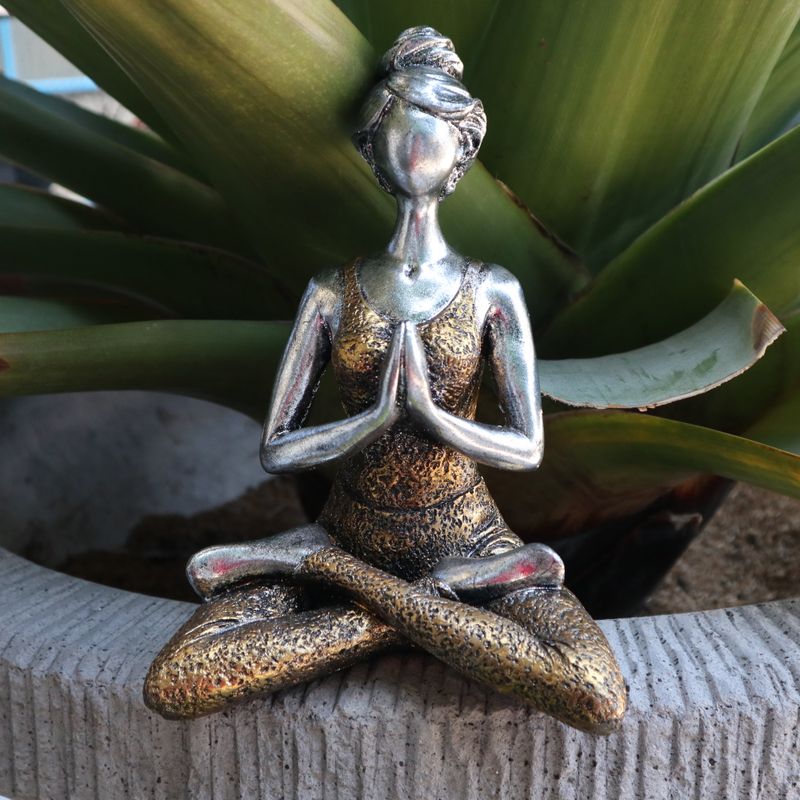 Figure Yoga Dame - Srebrna i Zlatna 24cm