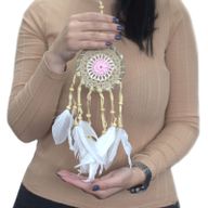 Macramé Hvatač Snova u Pastelno Ružičastoj 9cm (razne boje)