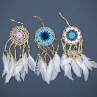 Macramé Hvatač Snova u Pastelno Plavoj 9cm (razne boje)