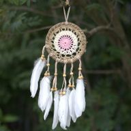 Macramé Hvatač Snova u Pastelno Ružičastoj 12cm (razne boje)