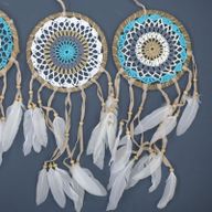 Macramé Hvatač Snova u Pastelno Plavoj 16cm (razne boje)