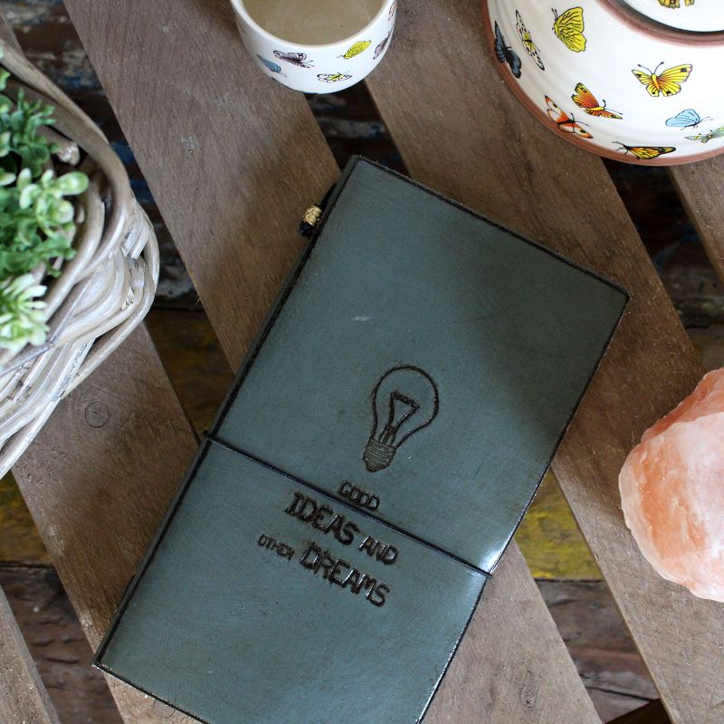 Ručno Rađeni Kožni Dnevnik - My Little Black Book - Crna (80 st)