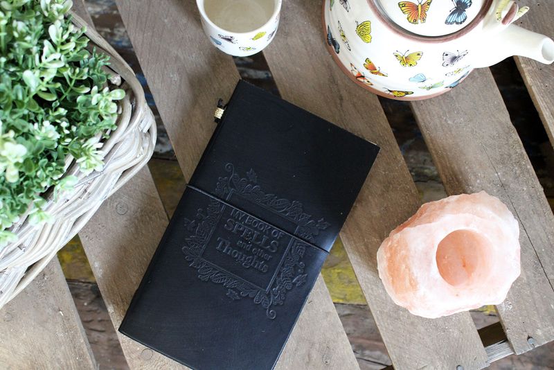 Ručno Rađeni Kožni Dnevnik - My Book of Spells... - Crna (80 st)