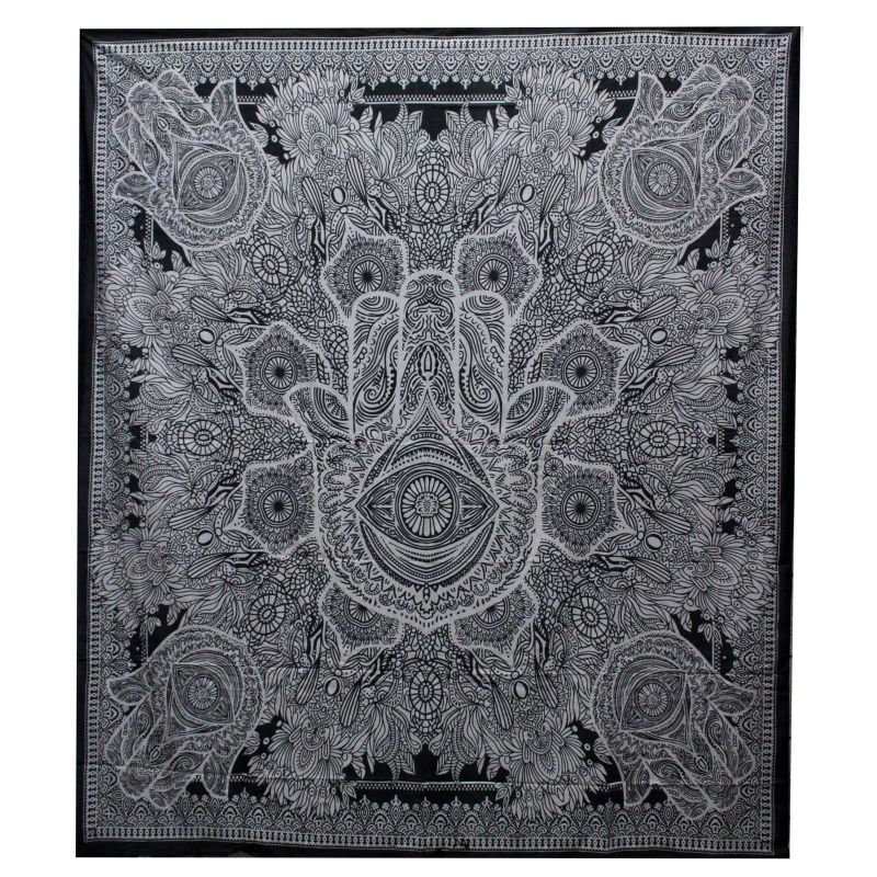 Prekrivač za Bračni Krevet + Zidni Ukras - Hamsa