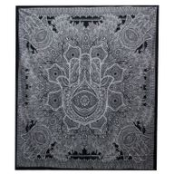 Prekrivač za Bračni Krevet + Zidni Ukras - Hamsa