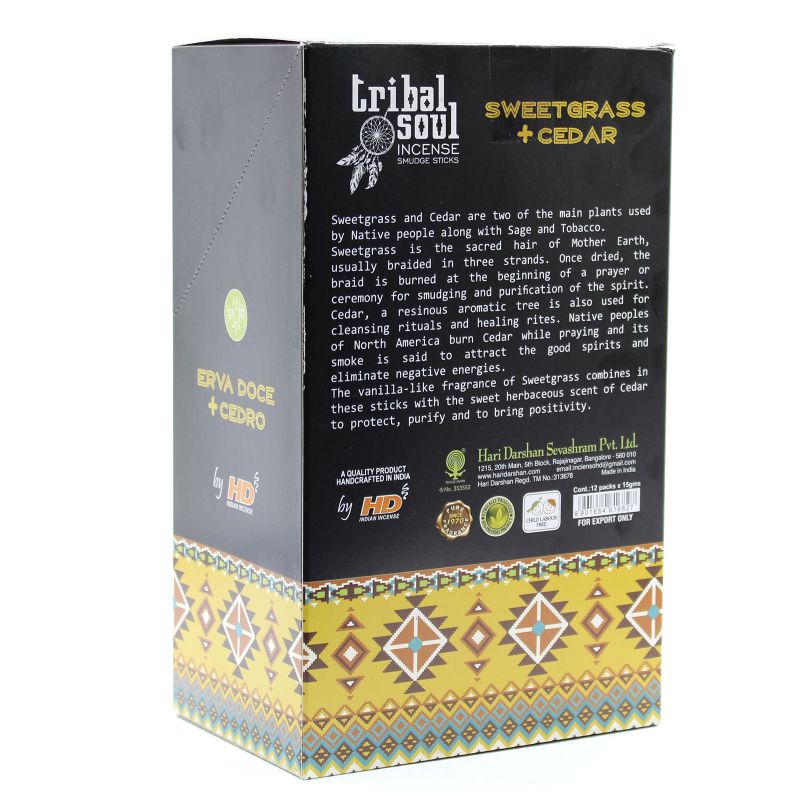 Tribal Soul Mirisni Štapići - Slatka Trava + Cedar