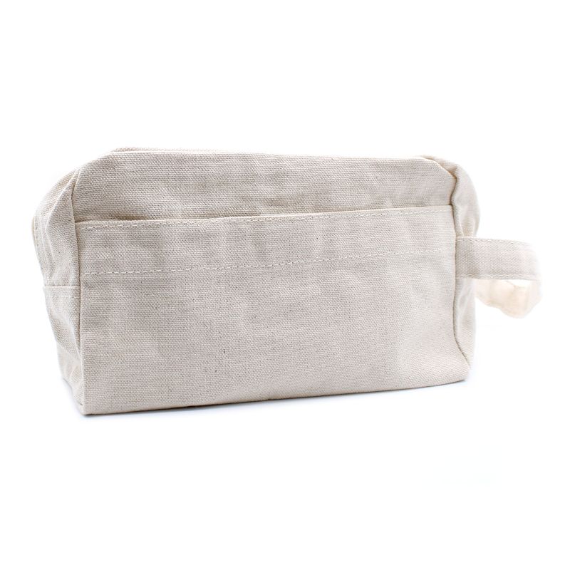 Toaletna Torbica od Prirodnog Pamuka 10 oz - 20x12x6 cm