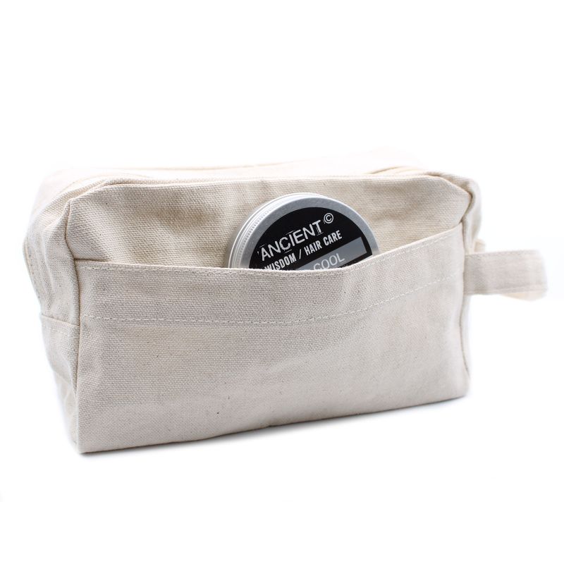 Toaletna Torbica od Prirodnog Pamuka 10 oz - 20x12x6 cm