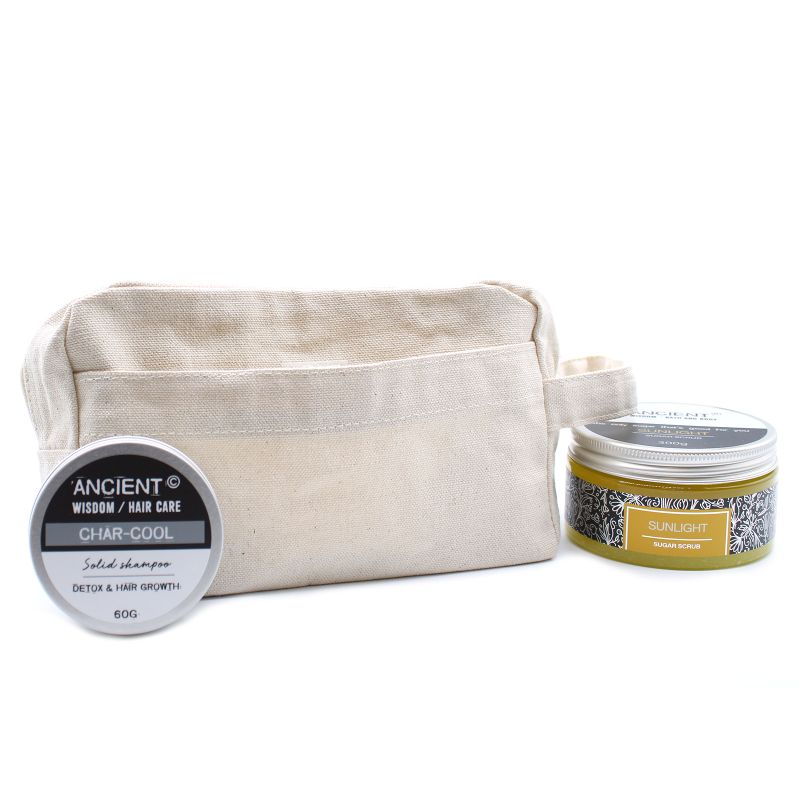 Toaletna Torbica od Prirodnog Pamuka 10 oz - 20x12x6 cm