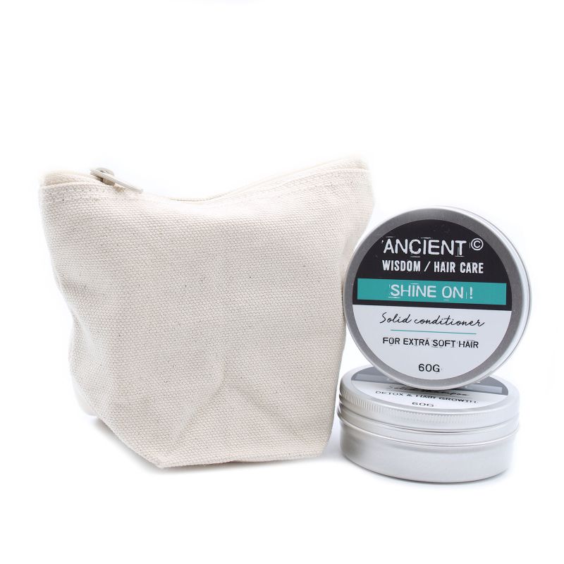 Toaletna Torbica od Prirodnog Pamuka 10 oz - 12x14x7 cm
