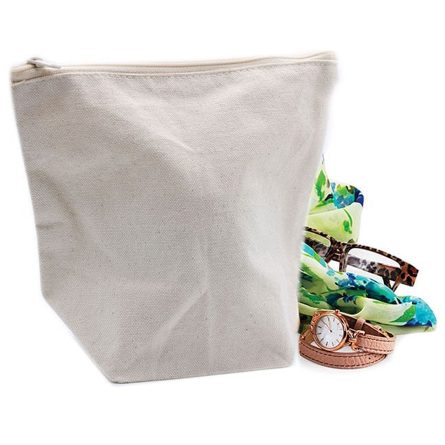 Toaletna Torbica od Prirodnog Pamuka 10 oz - 18x20x10 cm