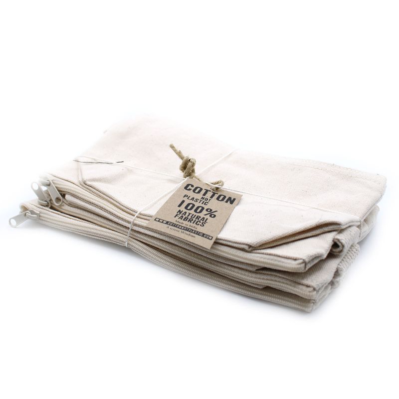 Toaletna Torbica od Prirodnog Pamuka s Ručkom 10 oz -  22x12x7 cm