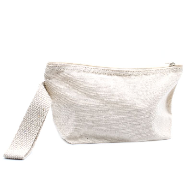 Toaletna Torbica od Prirodnog Pamuka s Ručkom 10 oz -  22x12x7 cm