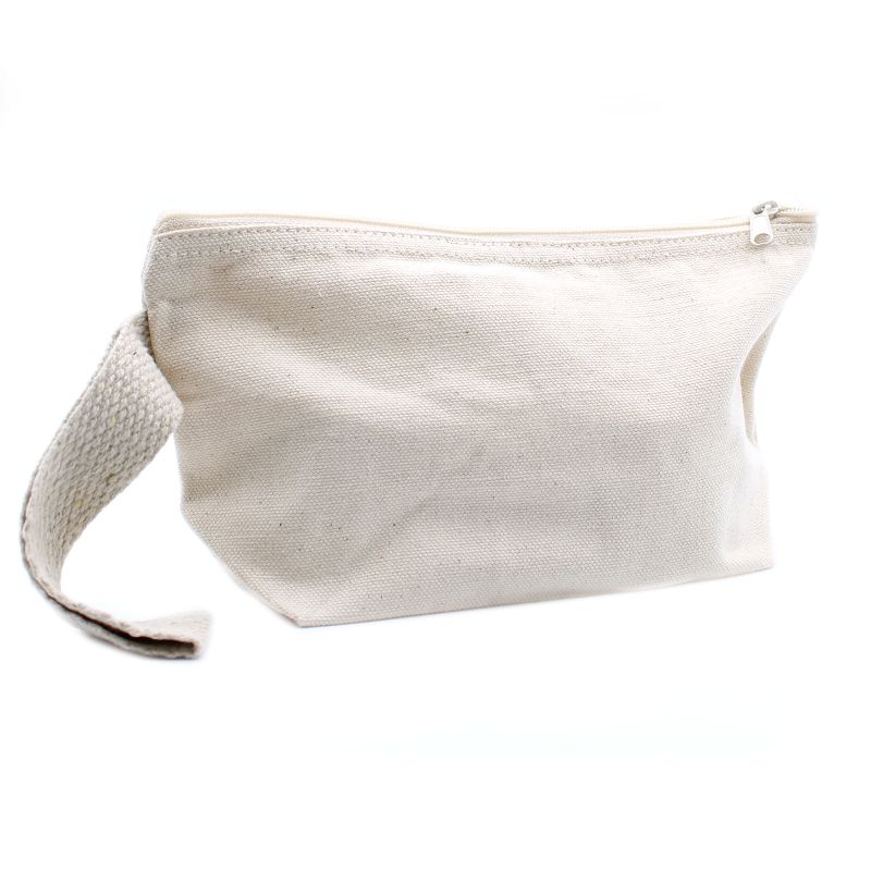 Toaletna Torbica od Prirodnog Pamuka s Ručkom 10 oz -  22x12x7 cm