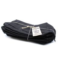 Crna Pamučna Toaletna Torbica 10 oz - 20x12x6 cm
