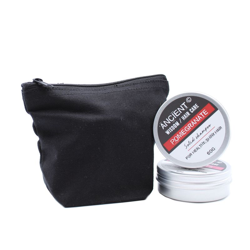 Crna Pamučna Toaletna Torbica 10 oz - 12x14x7 cm