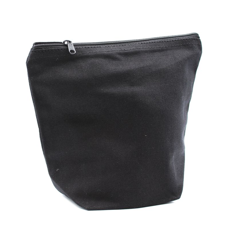 Crna Pamučna Toaletna Torbica 10 oz - 18x20x10 cm
