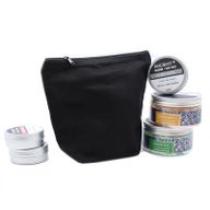 Crna Pamučna Toaletna Torbica 10 oz - 18x20x10 cm