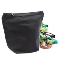 Crna Pamučna Toaletna Torbica 10 oz - 18x20x10 cm