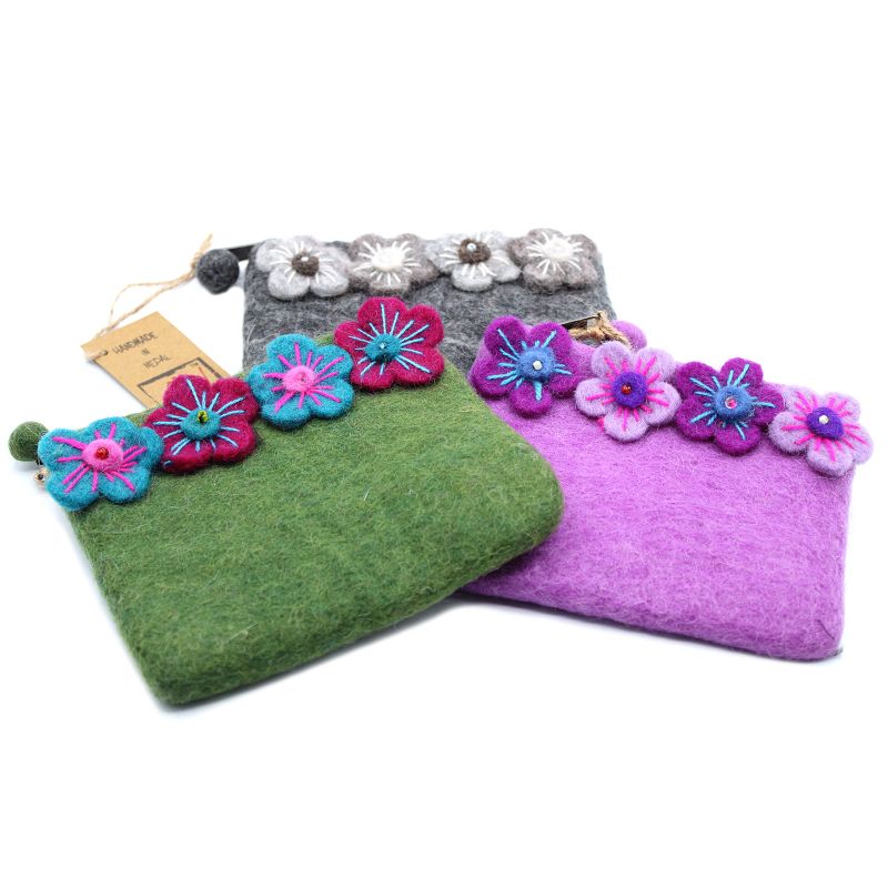 Prirodna Filcana Torbica sa Zatvaračem (razno) - Četiri Cvijeta