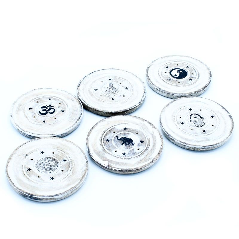 Stalci za Mirisne Štapiće i Čunjiće - Vintage Bijela - Disk