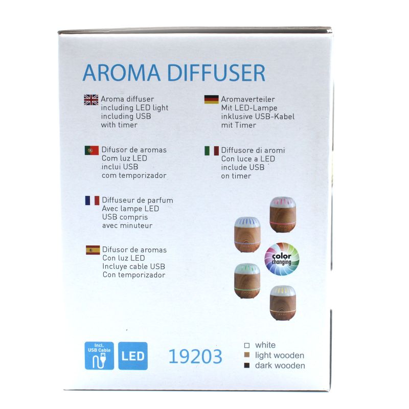 Palermo Difuzor - USB kabel - Mijenjanje Boja - Timer