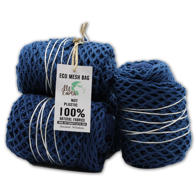 Mrežasta Torba od Čistog Pamuka - Denim