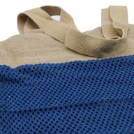 Mrežasta Torba od Prirodne Meke Jute i Pamuka - Denim