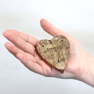 Rustikalna Srca od Kore Drveta - 7cm