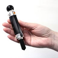 Heksagonalni Kristalni Štapić za Iscjeljivanje - 12cm - Crni Ahat