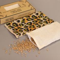 Jastučić za Oči od Prirodnog Pamuka Lavanda i Pšenica u poklon kutiji -Noćni Leopard
