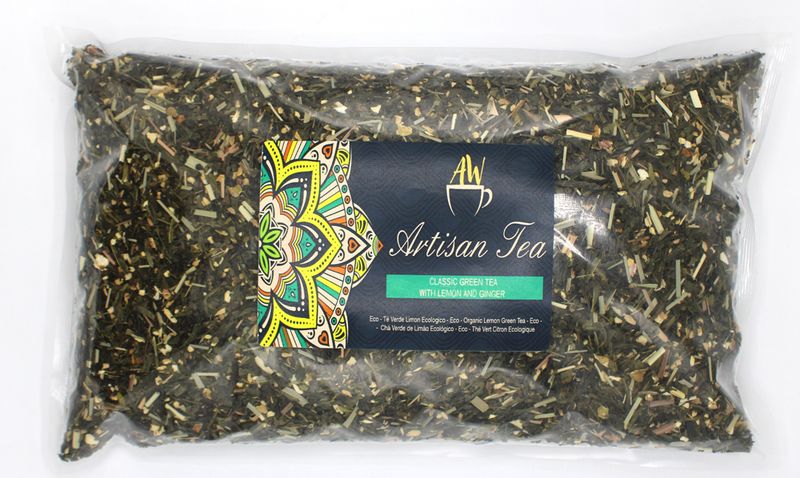 Čajna Mješavina - Bio Zeleni Čaj od Limuna i Đumbira 1kg