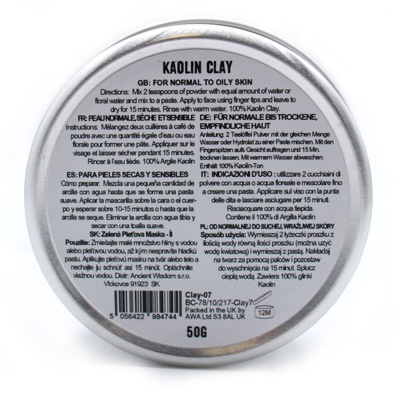 Maska za Lice 50g - Kaolin Glina