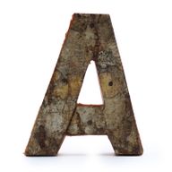 Rustikalna Slova od Kore Drveta - "A" - 7cm