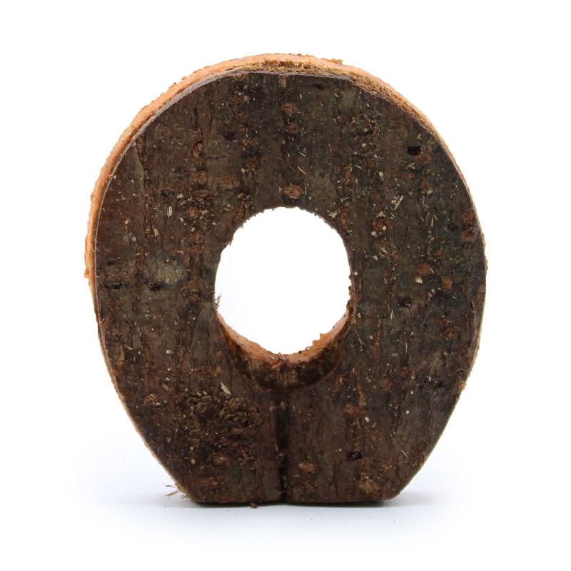 Rustikalna Slova od Kore Drveta - "O" - 7cm