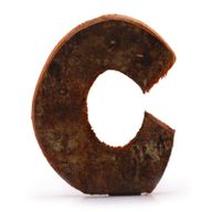 Rustikalna Slova od Kore Drveta - "C" - 7cm
