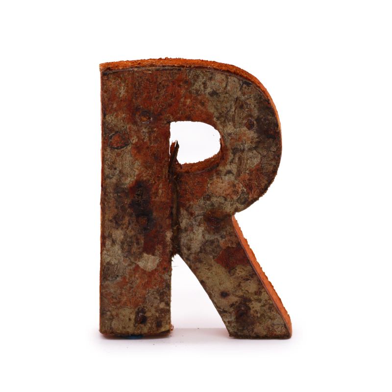 Rustikalna Slova od Kore Drveta - "R" - 7cm