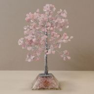Drvo s Orgonitnom Bazom - 320 Kamenčića - Ružičasti Kvarc
