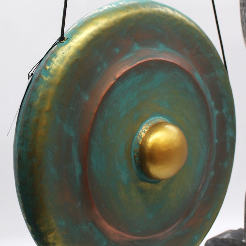 Srednji Gong sa Stalkom - 50cm - Isprano Zelena