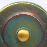 Srednji Gong sa Stalkom - 50cm - Isprano Zelena