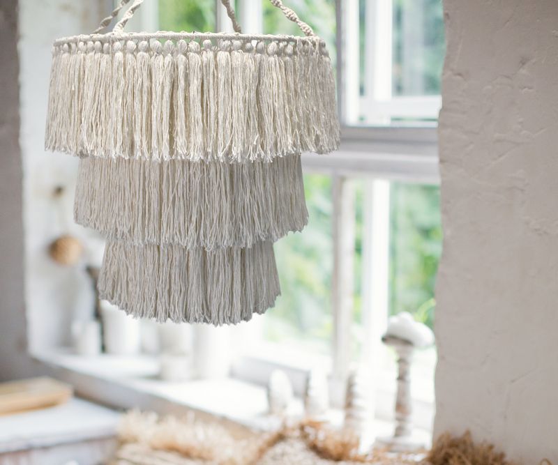Macrame Pleteni Luster - Prirodna