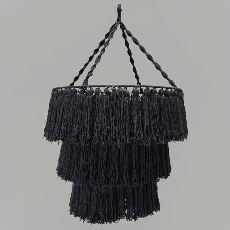 Macrame Pleteni Luster - Crna